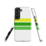 Lemon Lime Classic Surf Stripes Tough Case for Samsung® Galaxy Phone