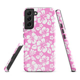 Pink and White Hawaiian Flowers Tough Case for Samsung® Galaxy Phone