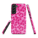 Raspberry Pinks Hawaiian Flowers Tough Case for Samsung® Galaxy Phone