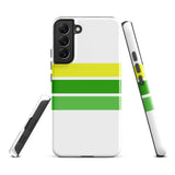 Lemon Lime Classic Surf Stripes Tough Case for Samsung® Galaxy Phone