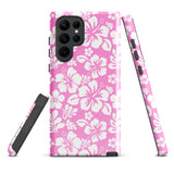 Pink and White Hawaiian Flowers Tough Case for Samsung® Galaxy Phone