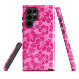 Raspberry Pinks Hawaiian Flowers Tough Case for Samsung® Galaxy Phone