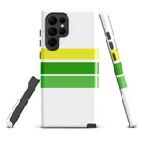 Lemon Lime Classic Surf Stripes Tough Case for Samsung® Galaxy Phone