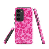 Raspberry Pinks Hawaiian Flowers Tough Case for Samsung® Galaxy Phone