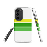 Lemon Lime Classic Surf Stripes Tough Case for Samsung® Galaxy Phone