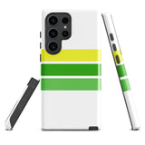 Lemon Lime Classic Surf Stripes Tough Case for Samsung® Galaxy Phone