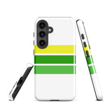 Lemon Lime Classic Surf Stripes Tough Case for Samsung® Galaxy Phone