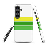 Lemon Lime Classic Surf Stripes Tough Case for Samsung® Galaxy Phone