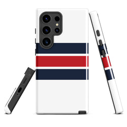 Red, White and Blue Classic Surf Stripes Tough Case for Samsung® Phone