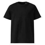 Black Organic Cotton T-Shirt with Black Extremely Stoked Epic Wave Logo on Sleeve (Embroidered) - Extremely Stoked