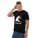 Extremely Stoked Epic Wave on Black Organic Cotton T-Shirt