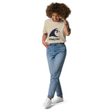 Extremely Stoked Epic Wave on Khaki Organic Cotton T-Shirt