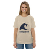 Extremely Stoked Epic Wave on Khaki Organic Cotton T-Shirt