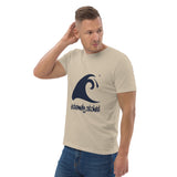 Extremely Stoked Epic Wave on Khaki Organic Cotton T-Shirt