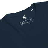 Navy Blue Organic Cotton T-Shirt with Extremely Stoked Epic Wave Logo - Extremely Stoked