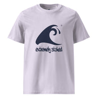 Extremely Stoked Epic Wave on Lavender Organic Cotton T-Shirt - Eco Apparel by Extremely Stoked®
