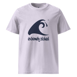 Extremely Stoked Epic Wave on Lavender Organic Cotton T-Shirt