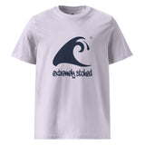 Extremely Stoked Epic Wave on Lavender Organic Cotton T-Shirt