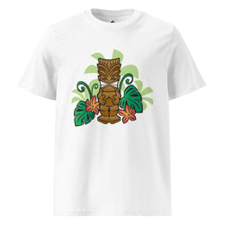 Happy Tiki White Organic Cotton T-Shirt