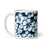 Ocean Blues Hawaiian Flowers Coffee Mug - Extremely Stoked