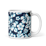 Ocean Blues Hawaiian Flowers Coffee Mug - Extremely Stoked