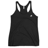 Women's Black Tank with Extremely Stoked White Epic Wave Logo