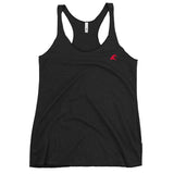 Women's Black Tank with Extremely Stoked Red Epic Wave Logo