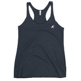 Women's Navy Blue Tank with Extremely Stoked Lavender Epic Wave Logo