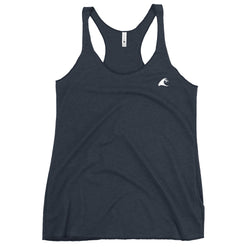 Women's Navy Blue Tank with Extremely Stoked White Epic Wave Logo