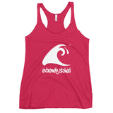 Women's Vintage Pink Tank with Large White Extremely Stoked Epic Wave Logo