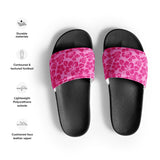 Raspberry Pinks Hawaiian Flowers Women’s Slides Sandals