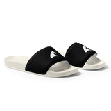 Extremely Stoked Black Epic Wave Logo on Women's Black Slide Sandals